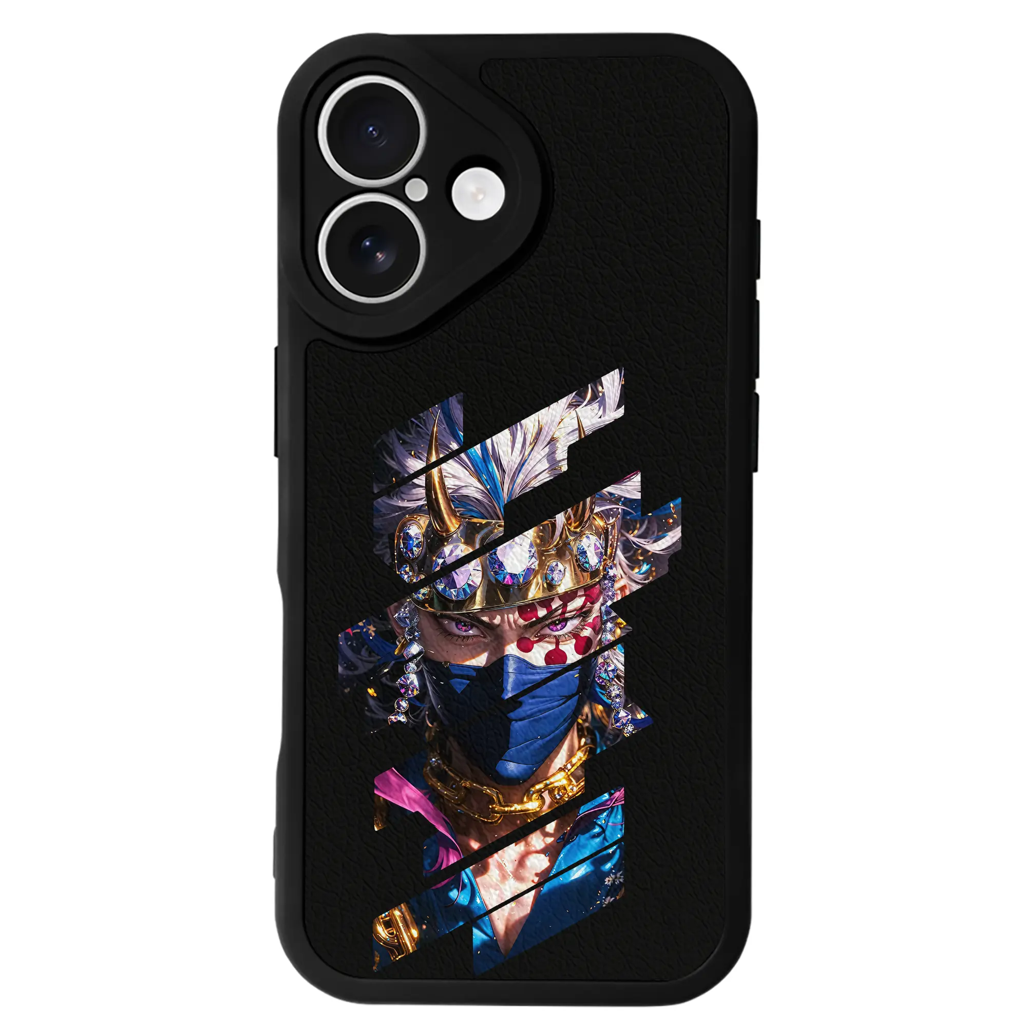 鬼滅の刃 グッズ,宇髄 天元 - IPhone 16シリーズ対応 ・ シリコンスマホケース ・ レザー調 ・ 高精度フィット ・ 耐衝撃 ・ ワイヤレス充電対応 ・ 精密カット